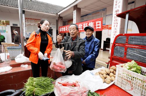 日销售上万元,这里的农产品好 抢手